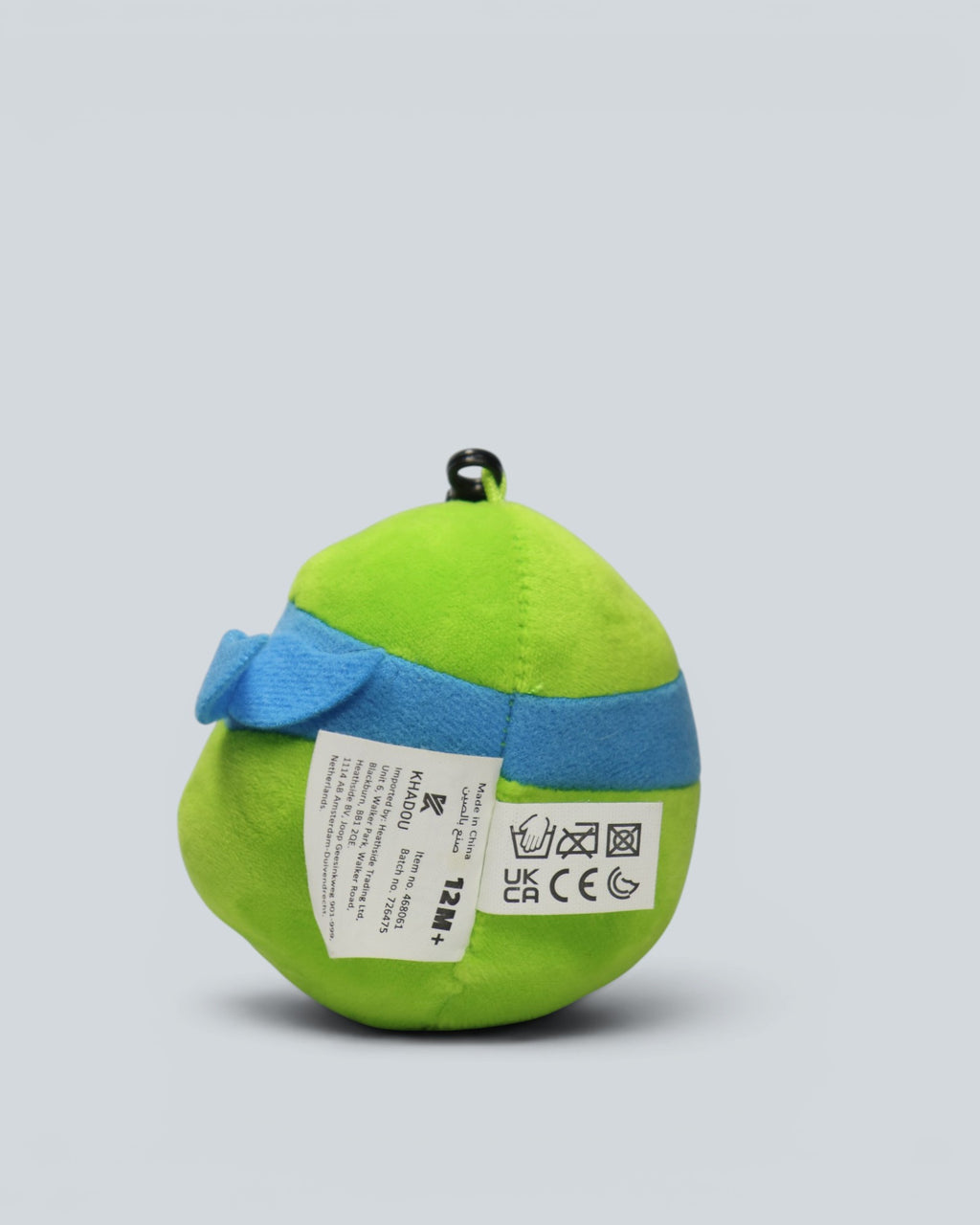 TMNT Official Leonardo Round Plush Backpack Clip