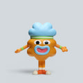 Cartoon Network: The Amazing World of Gumball Darwin Figure & Collectible Card Bundle