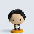 Friends TV Series Chandler Bing with Duck Chibi Vinyl Mini Figure Collectible on Yellow Base