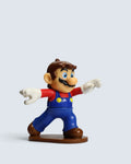 Mario Bros. Mario Action Figure PVC Collectible Figurine in Dynamic Posing on Base