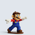 Mario Bros. Mario Action Figure PVC Collectible Figurine in Dynamic Posing on Base