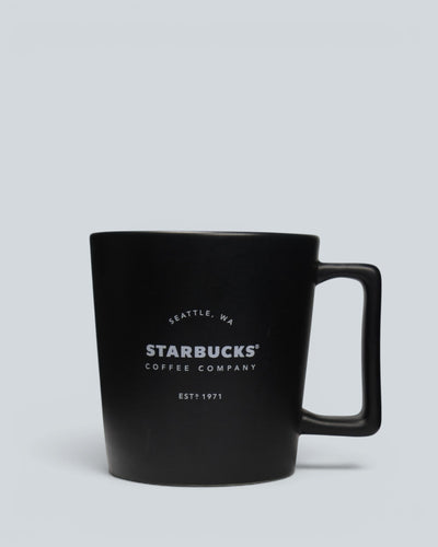 Starbucks Official WA Matte Black Ceramic Mug - Established 1971 Heritage Edition