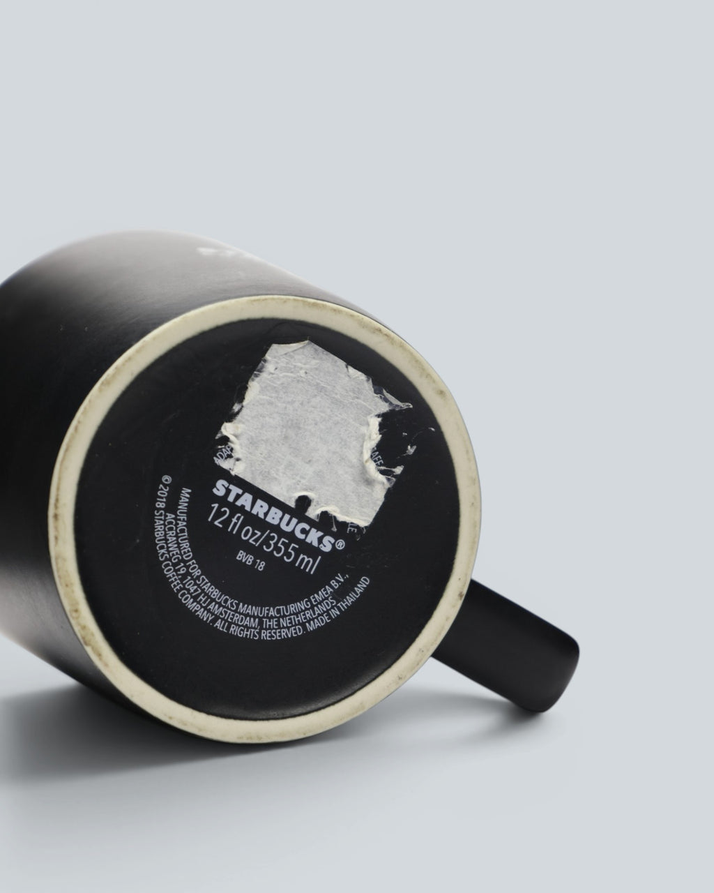 Starbucks Official WA Matte Black Ceramic Mug - Established 1971 Heritage Edition