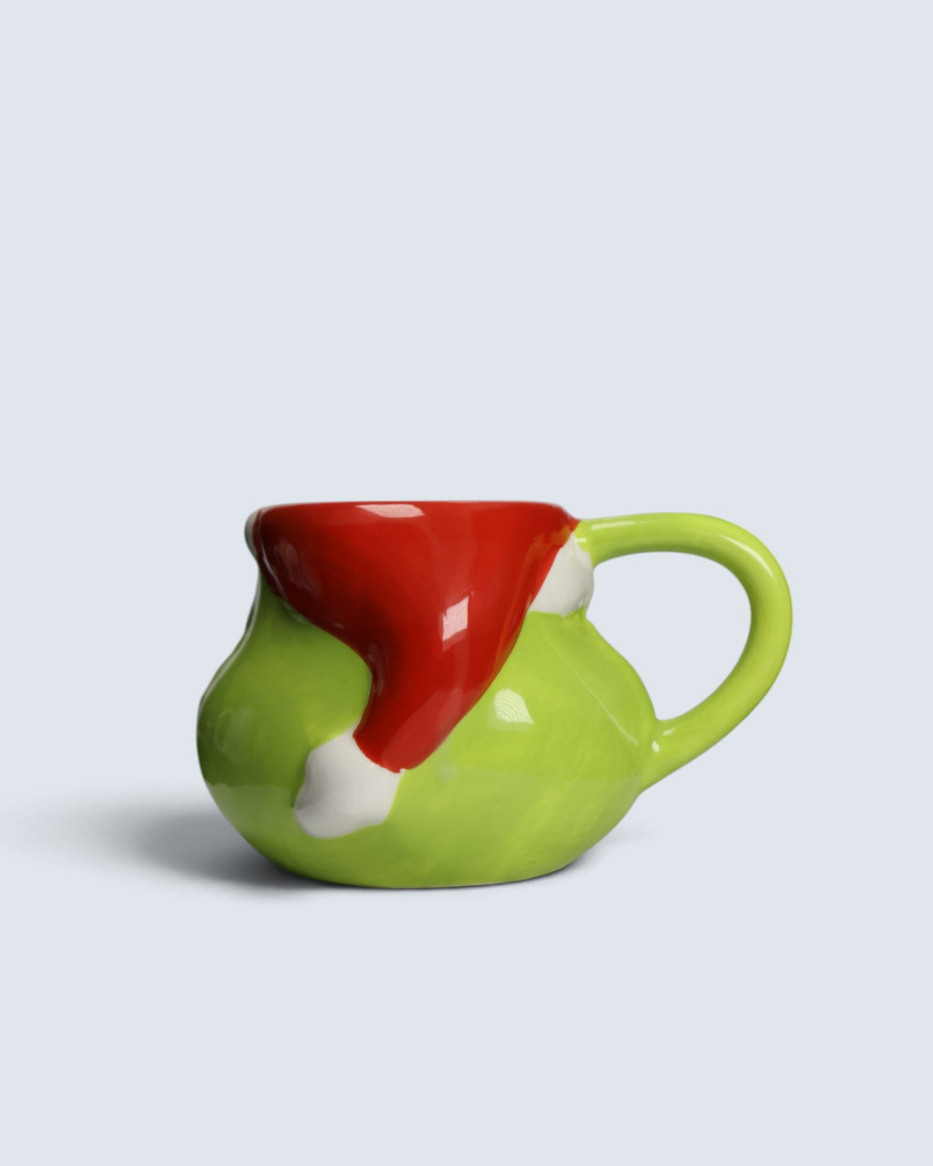 Grinch Sculpted Ceramic Mug Santa Hat Fizz Creations Official Dr. Seuss Collectible