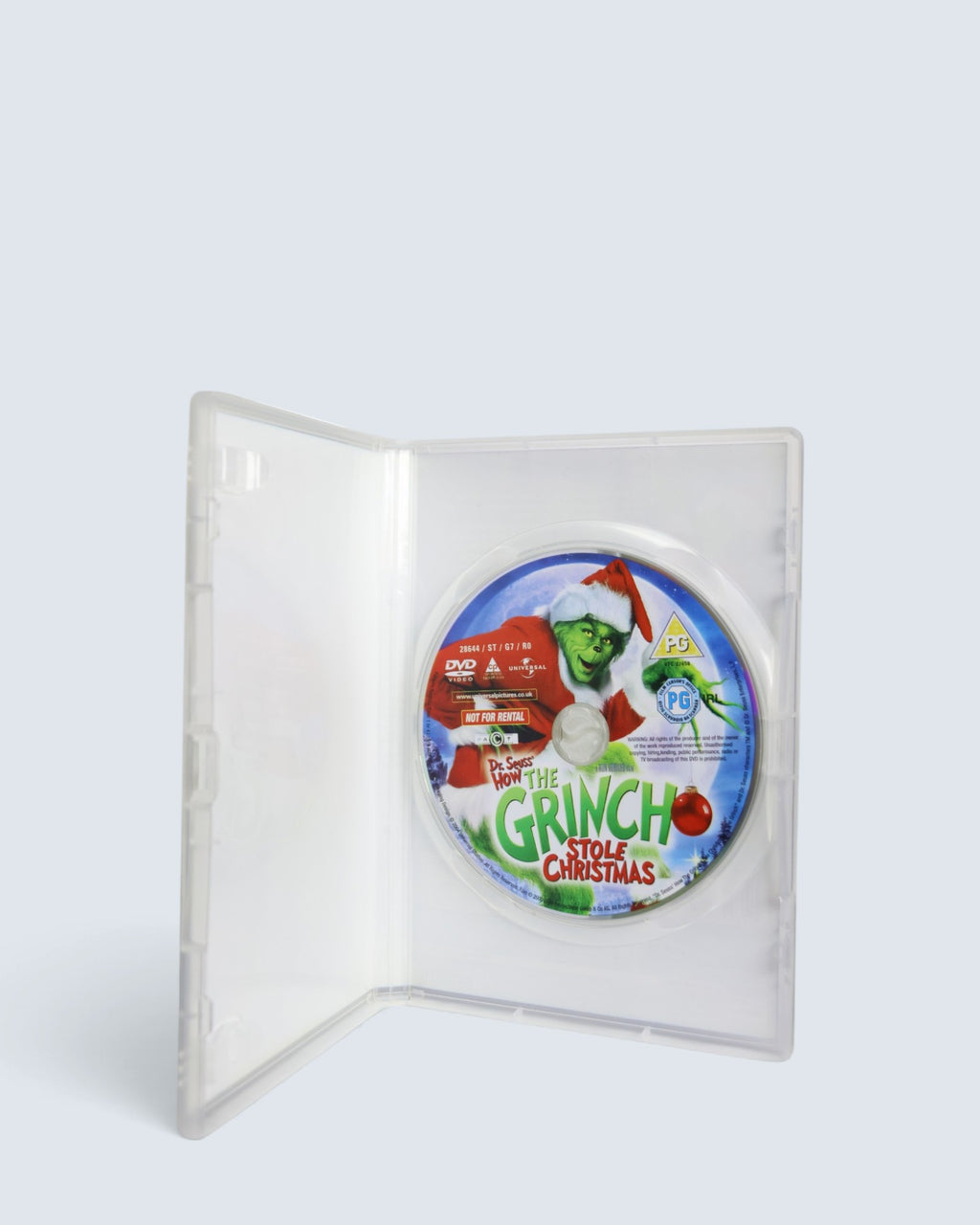 The Grinch / Dr. Seuss' How the Grinch Stole Christmas (DVD, 2000) Live-Action Film Starring Jim Carrey