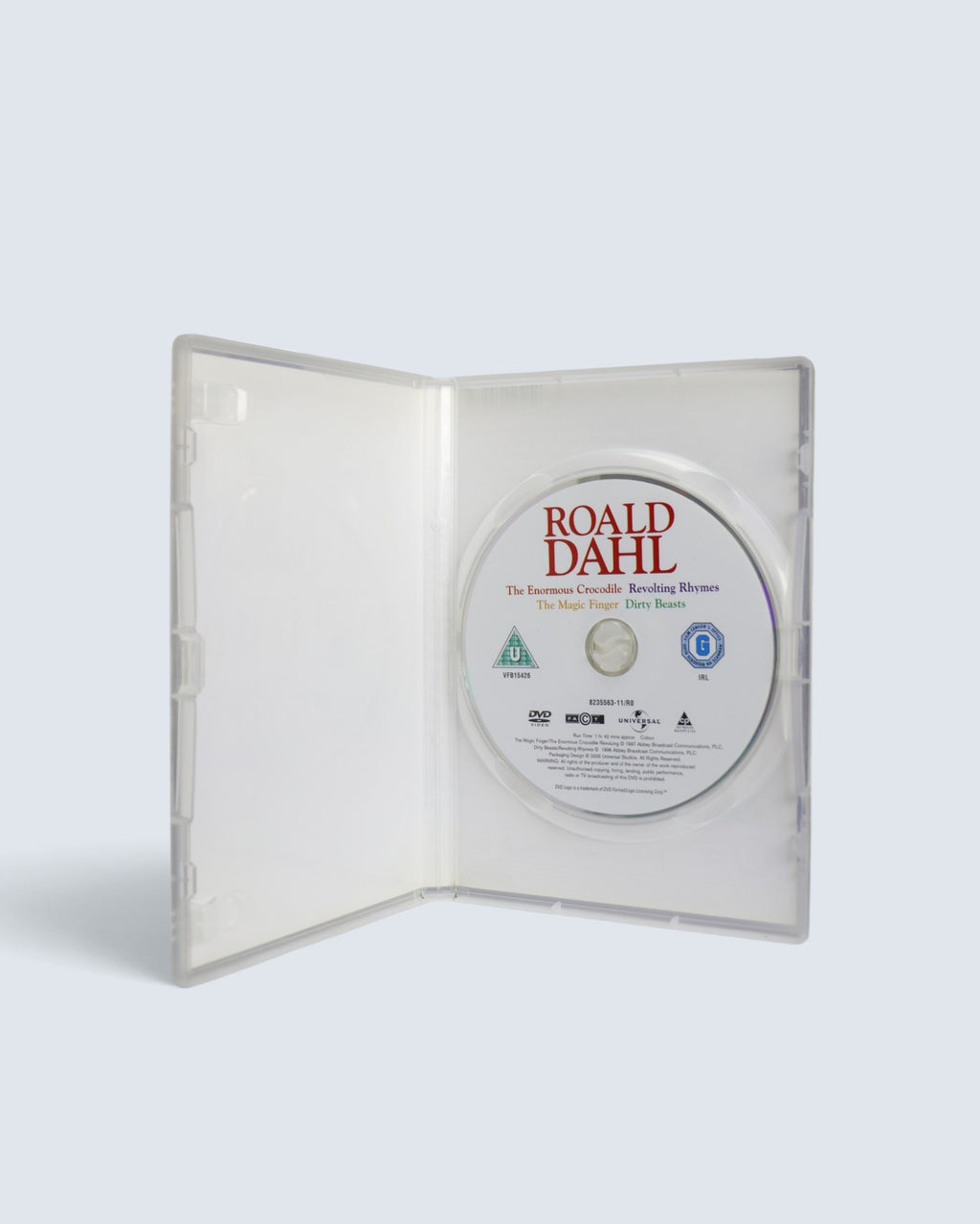 Roald Dahl: Four Enchanting Stories (DVD, 2005) The Enormous Crocodile, Revolting Rhymes, Dirty Beasts & The Magic Finger