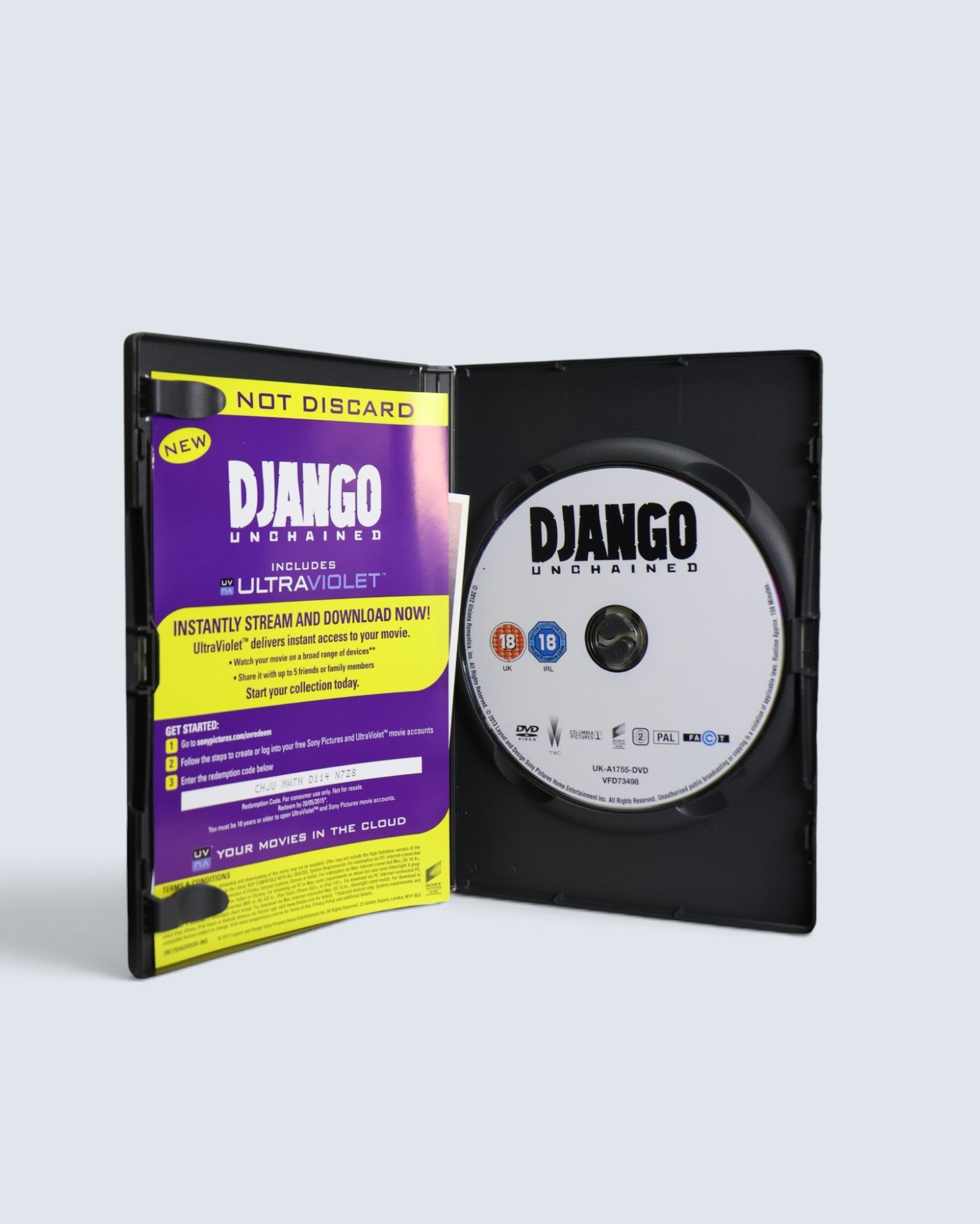 Django Unchained (DVD, 2012) Quentin Tarantino Western Starring Jamie Foxx, Leonardo DiCaprio & Christoph Waltz