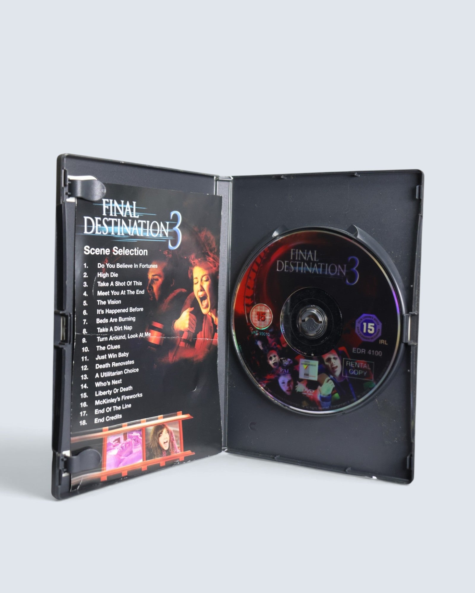 Final Destination 3 (DVD, 2006) Horror Movie Film Disc with Case & Insert