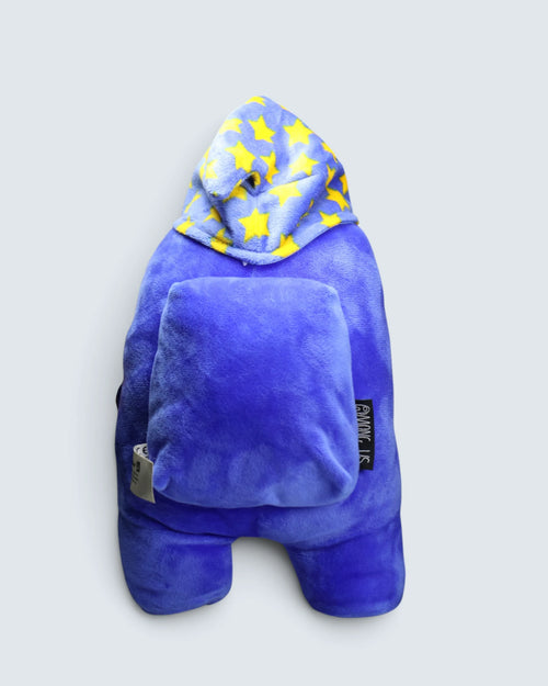 Among Us Crewmate (Blue with Yellow Star Nightcap) – Official Plush Soft Toy with Tag