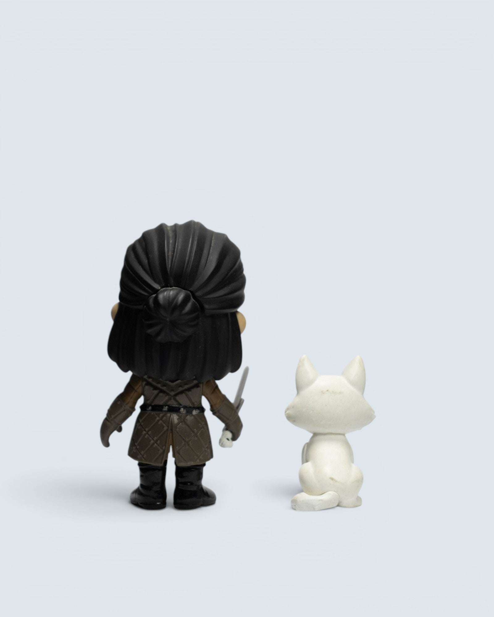 Game of Thrones Jon Snow & Ghost Mini Figure Set – King in the North Duo