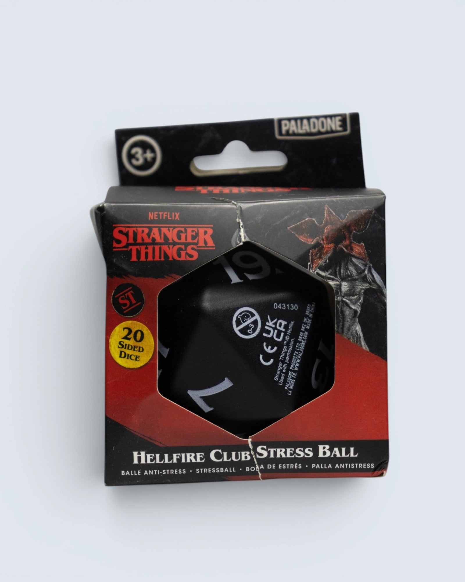 Official Stranger Things Hellfire Club D20 Stress Ball