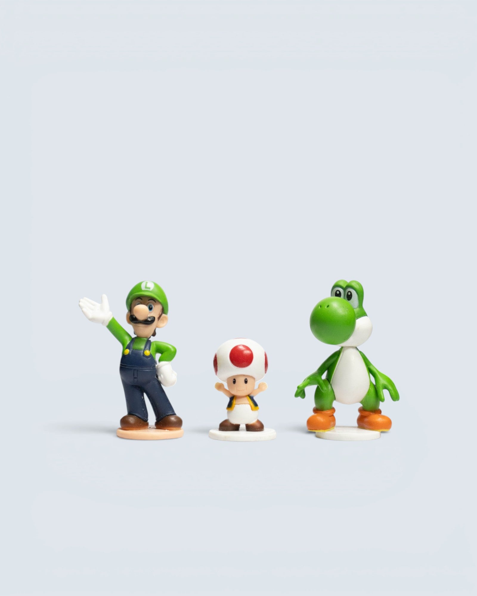 Mario Mini Figures Selection – Luigi, Toad & Yoshi