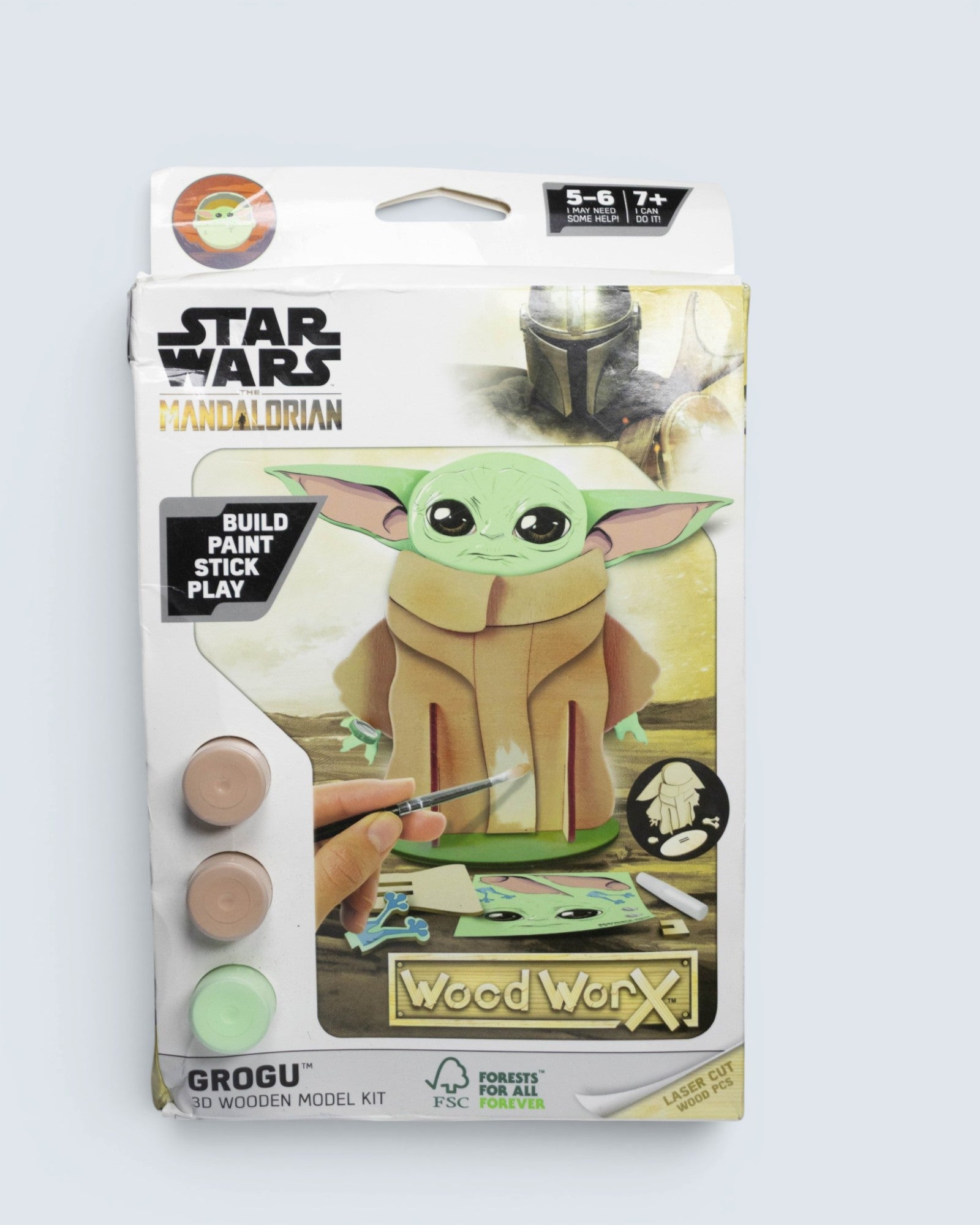 Star Wars: The Mandalorian Grogu WoodWorX 3D Wooden Model Kit