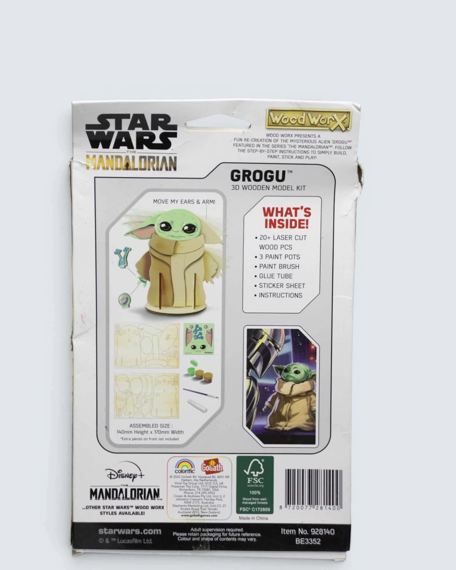 Star Wars: The Mandalorian Grogu WoodWorX 3D Wooden Model Kit