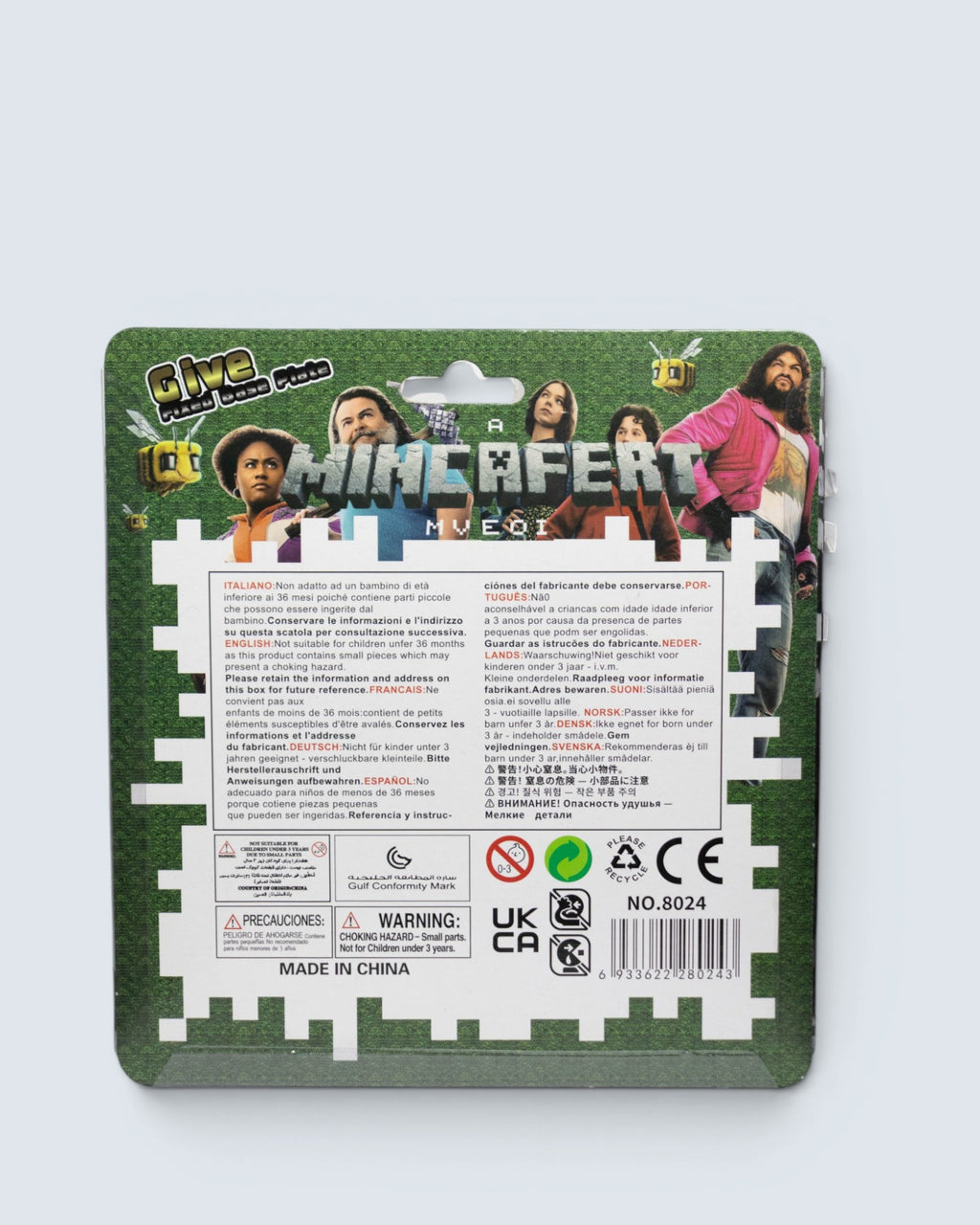 Minecraft Movie-Inspired 6-in-1 Mini Building Figure Blister Pack Set