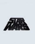 Star Wars Matte Black Metal Logo Display Plate – Premium Wall & Shelf Art