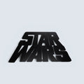 Star Wars Matte Black Metal Logo Display Plate – Premium Wall & Shelf Art