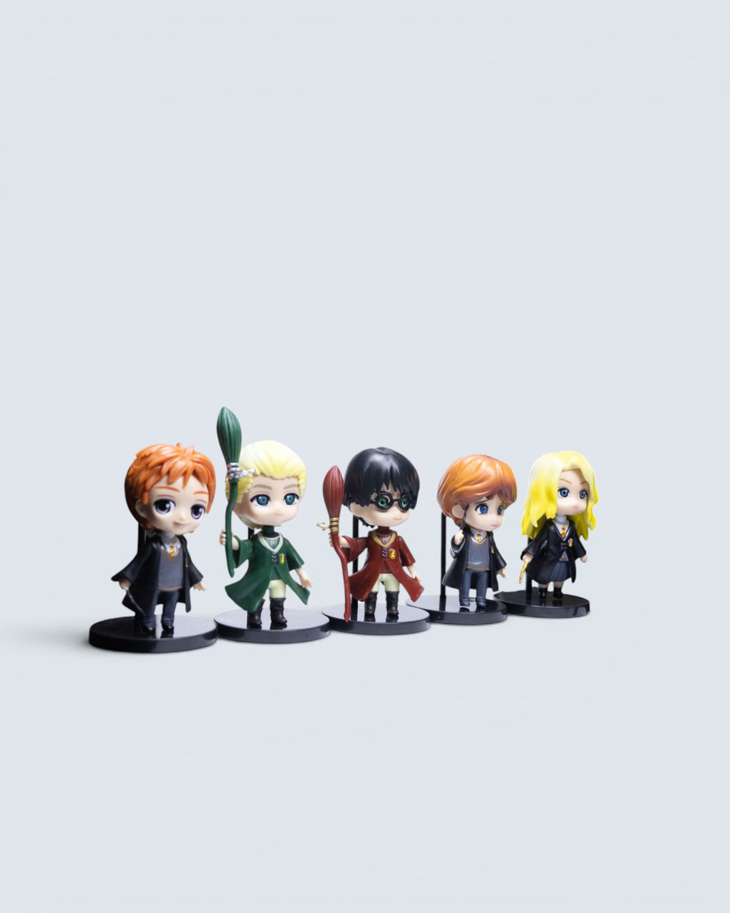 Harry Potter Wizarding World Mini Chibi Figure Set – 5-Piece Collector's Bundle