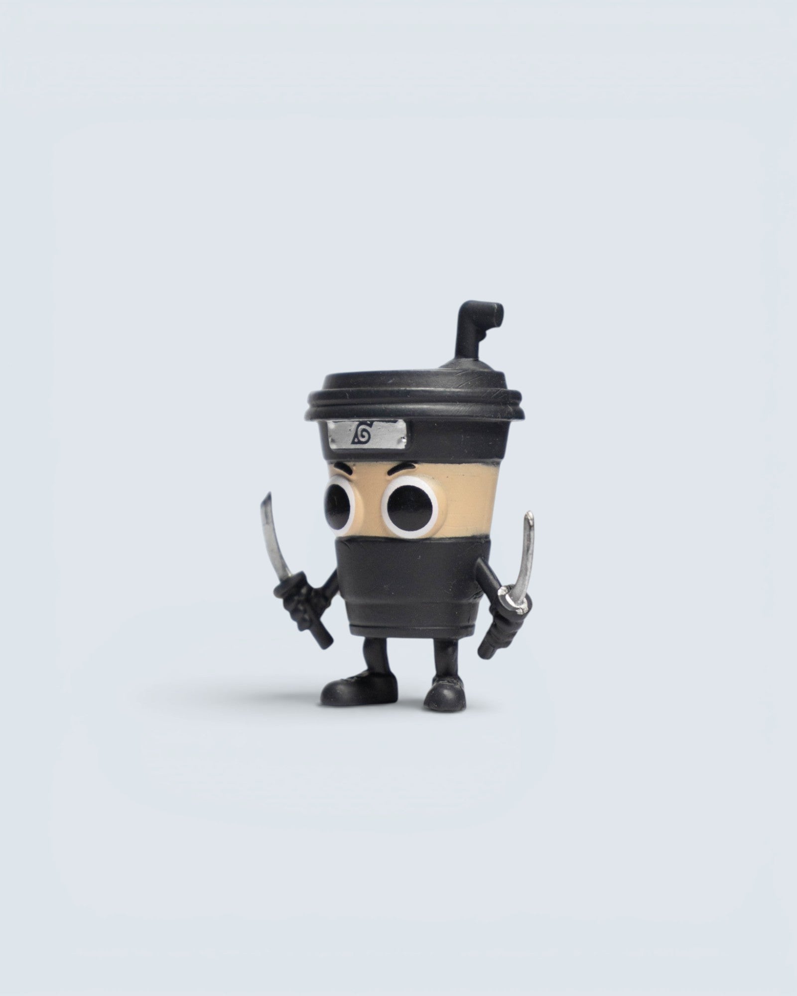 Naruto Inspired Hidden Leaf Coffee Cup Ninja Mini Figure Collectible