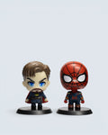 Marvel Spider-Man & Doctor Strange Mini Chibi Figure Set – 2-Piece Multiverse Bundle