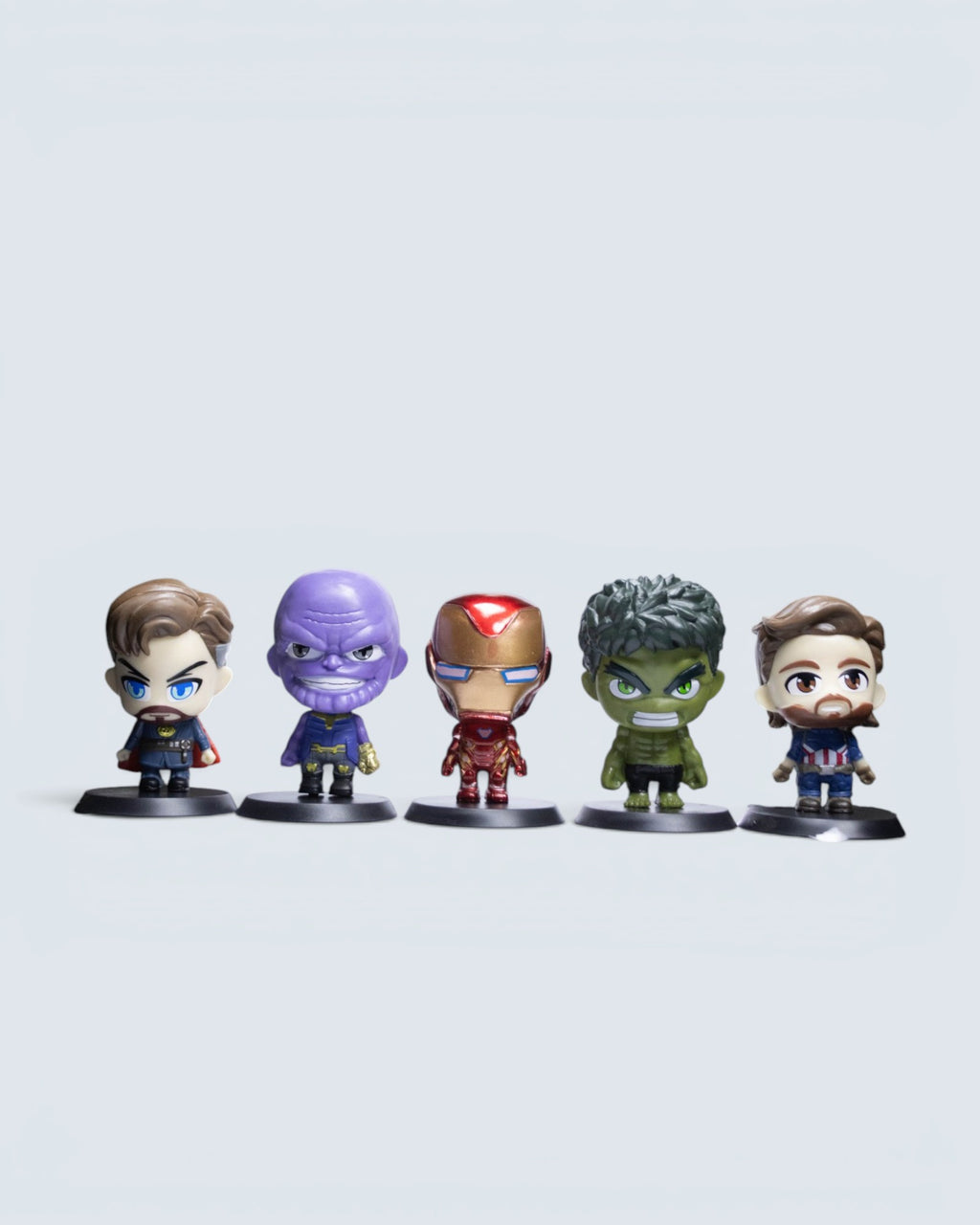Marvel Avengers Mini Chibi Figure Set – 5-Piece Infinity Saga Collector's Bundle