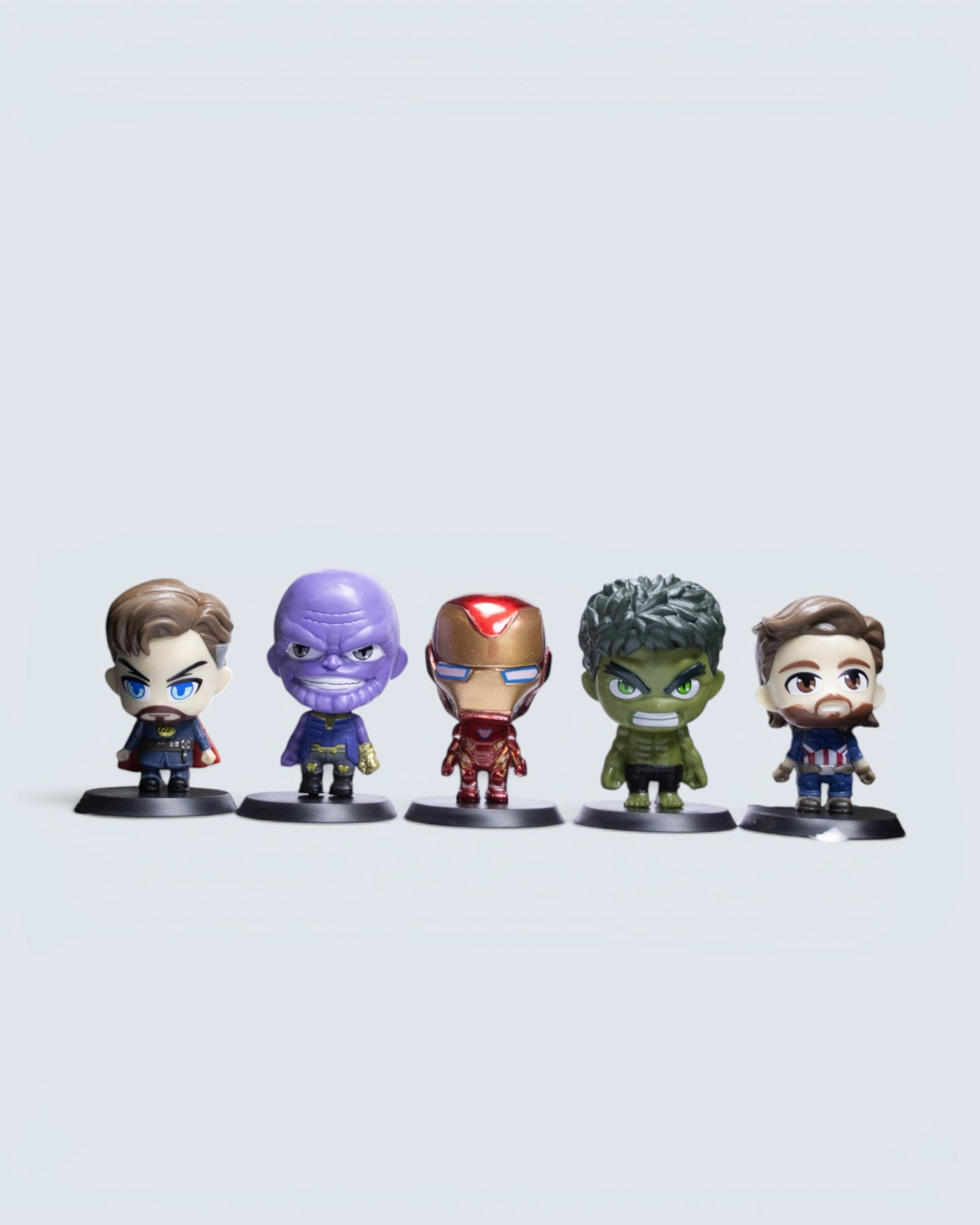 Marvel Avengers Mini Chibi Figure Set – 5-Piece Infinity Saga Collector's Bundle