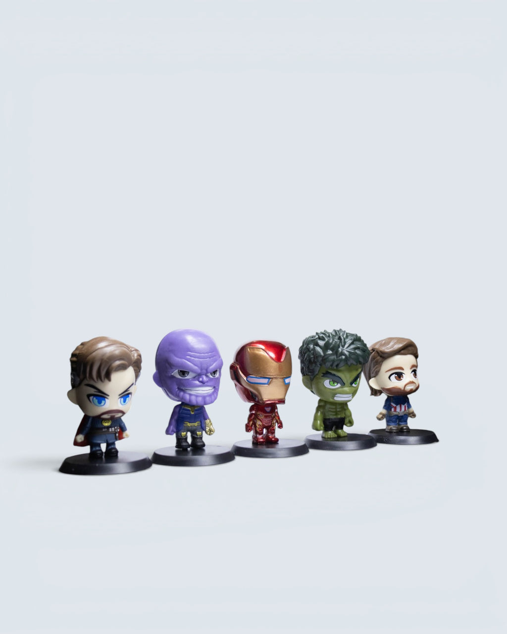 Marvel Avengers Mini Chibi Figure Set – 5-Piece Infinity Saga Collector's Bundle