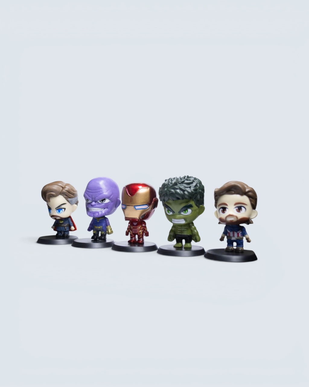 Marvel Avengers Mini Chibi Figure Set – 5-Piece Infinity Saga Collector's Bundle