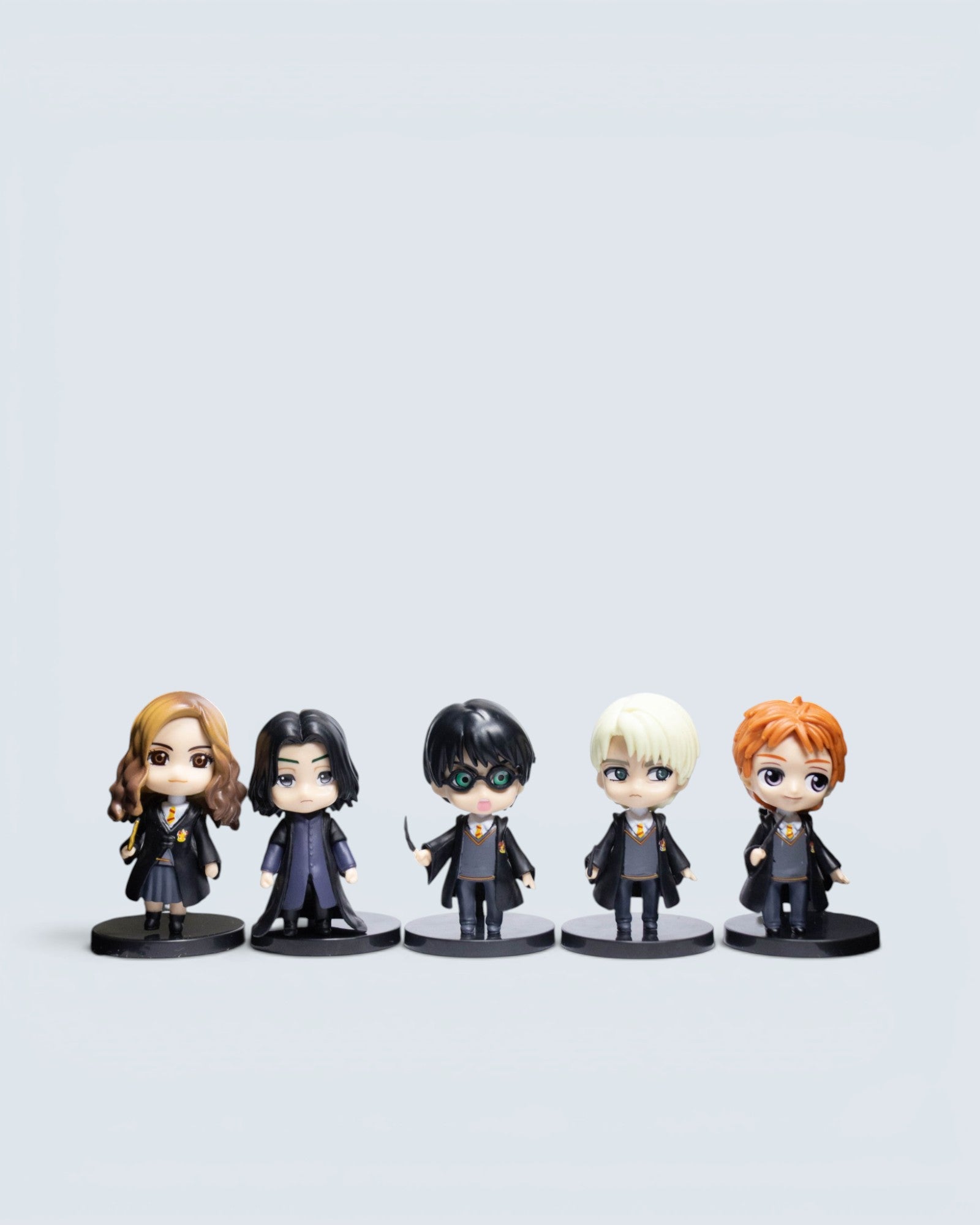 Harry Potter Wizarding World Mini Chibi Figure Set – 5-Piece Hogwarts Student & Professor Bundle