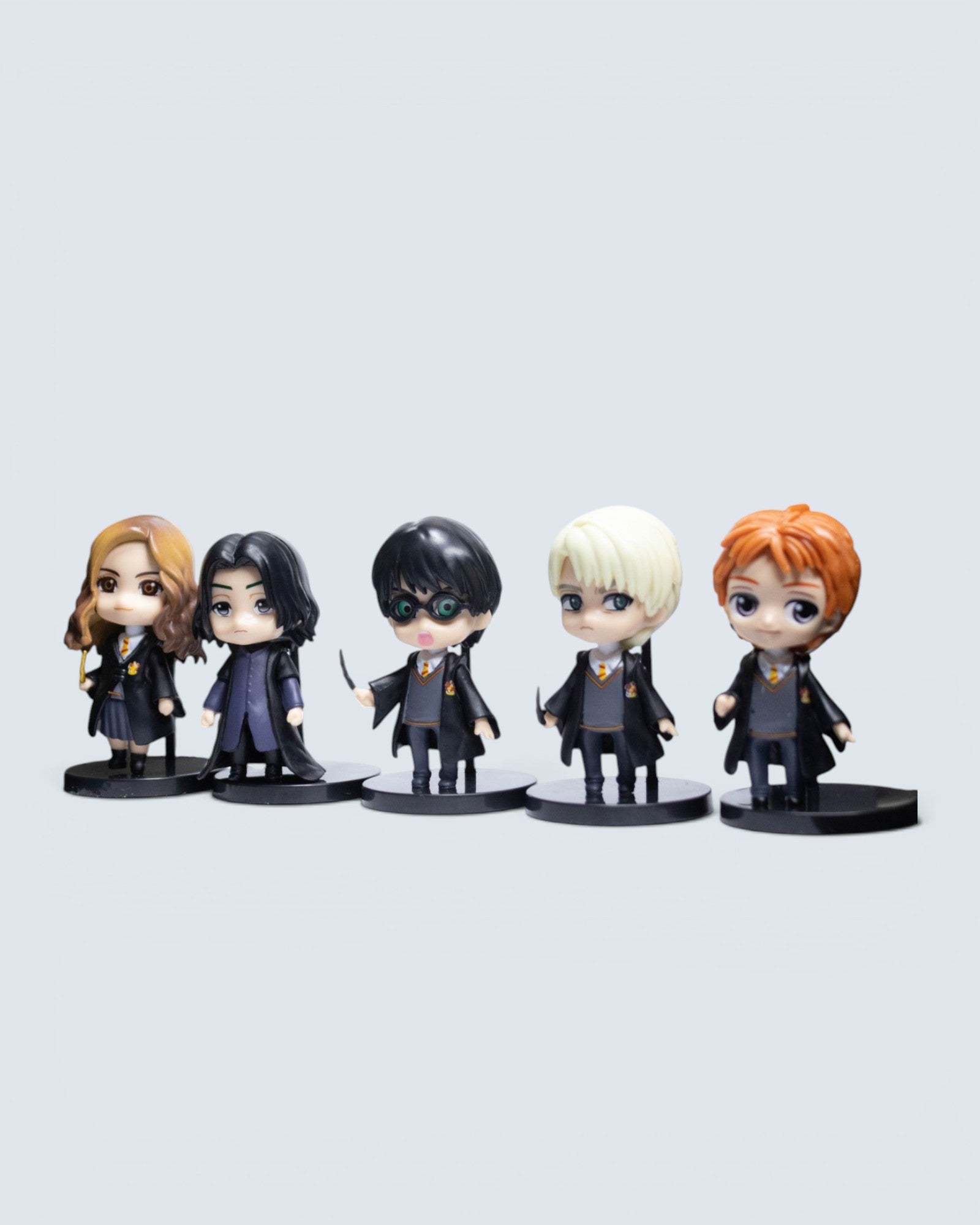 Harry Potter Wizarding World Mini Chibi Figure Set – 5-Piece Hogwarts Student & Professor Bundle