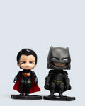 DC: Superman & Armored Batman Mini Chibi Figure Set – 2-Piece Collectible Bundle
