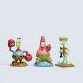 SpongeBob SquarePants Bikini Bottom Mini Figure Set – Patrick, Squidward & Mr. Krabs (3-Piece Bundle)