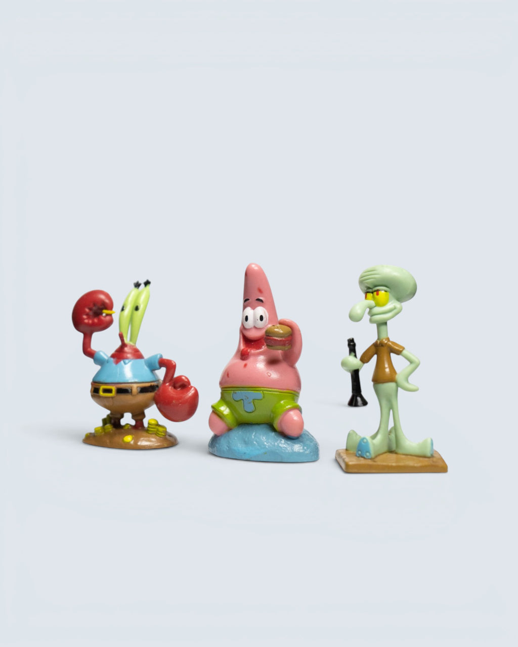SpongeBob SquarePants Bikini Bottom Mini Figure Set – Patrick, Squidward & Mr. Krabs (3-Piece Bundle)