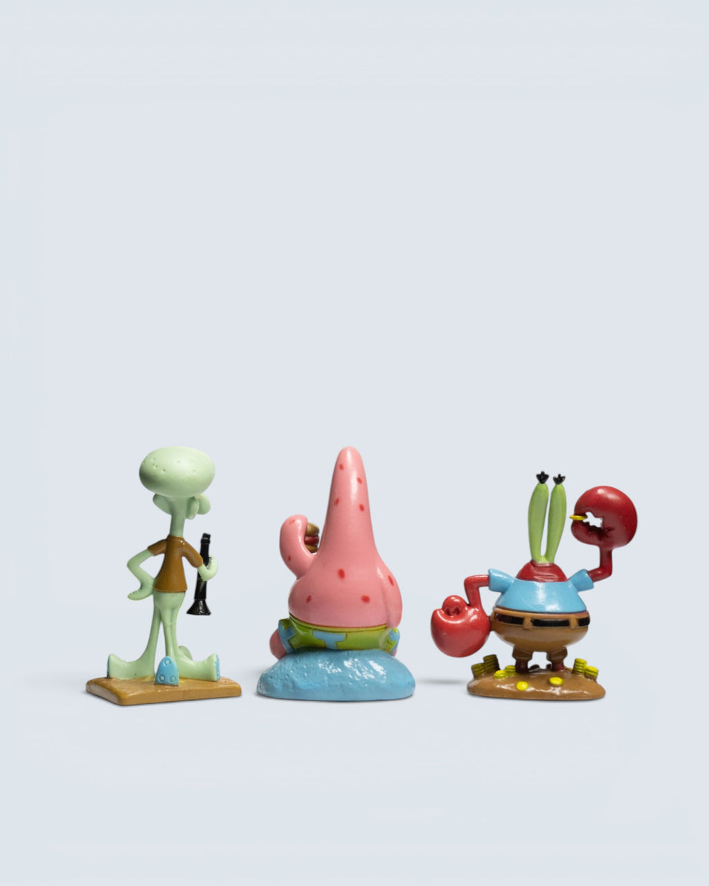 SpongeBob SquarePants Bikini Bottom Mini Figure Set – Patrick, Squidward & Mr. Krabs (3-Piece Bundle)