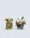 Skylanders Trap Team Dragon's Peak & Pirate Sea Storm Level Pack Items Bundle