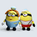 Despicable Me Minions Flight Attendant & Sailor Stuffed Plush Bundle