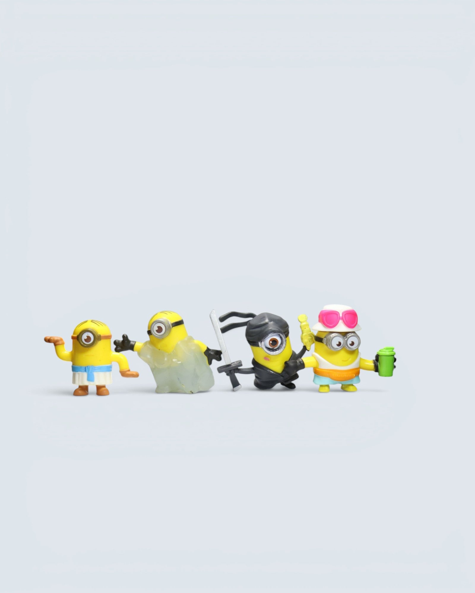 Despicable Me Minions Assorted Costume Figure Set (4-Piece Bundle)