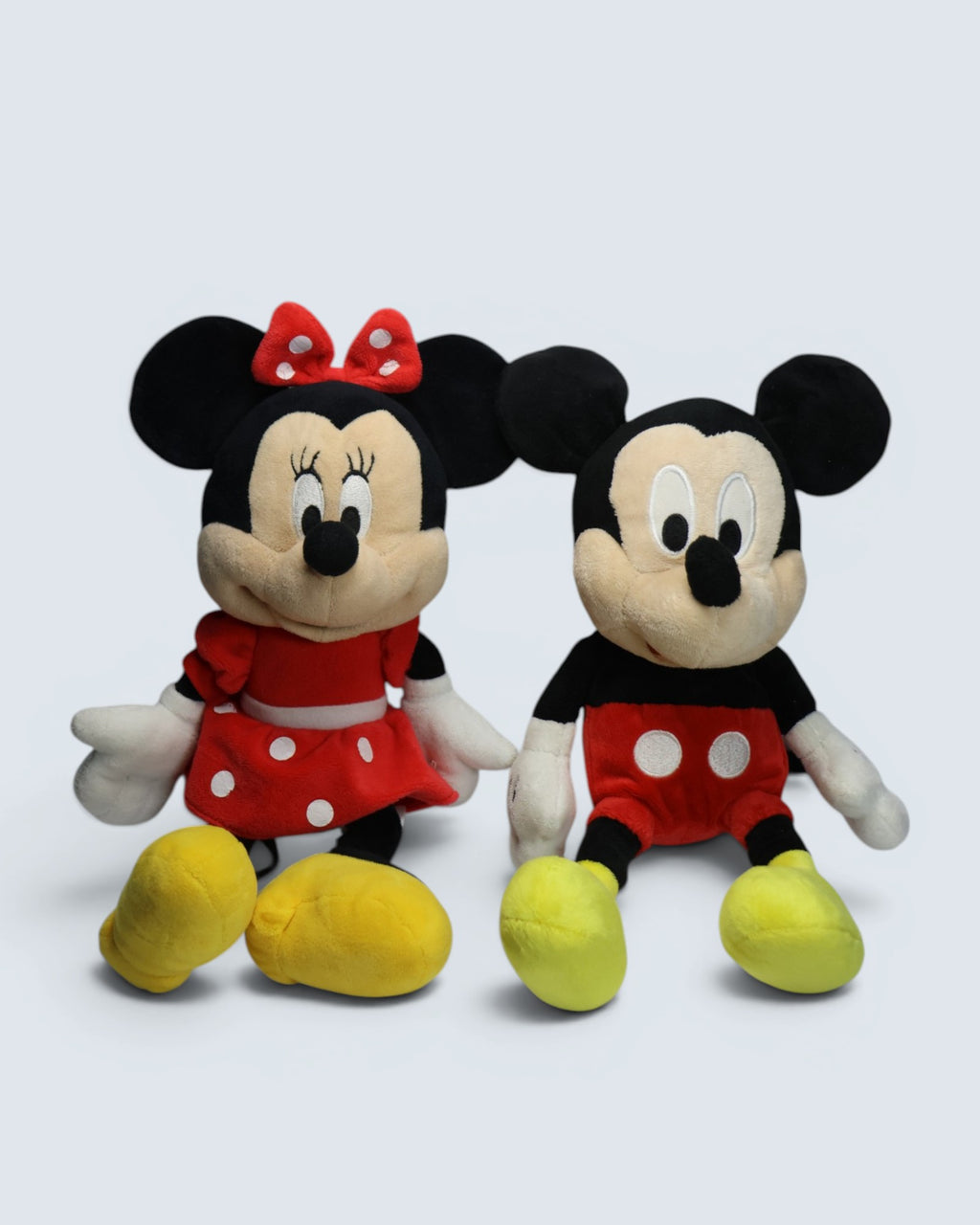 Disney Mickey Mouse & Minnie Mouse Plush Toys 13 inches (2-Piece Set)