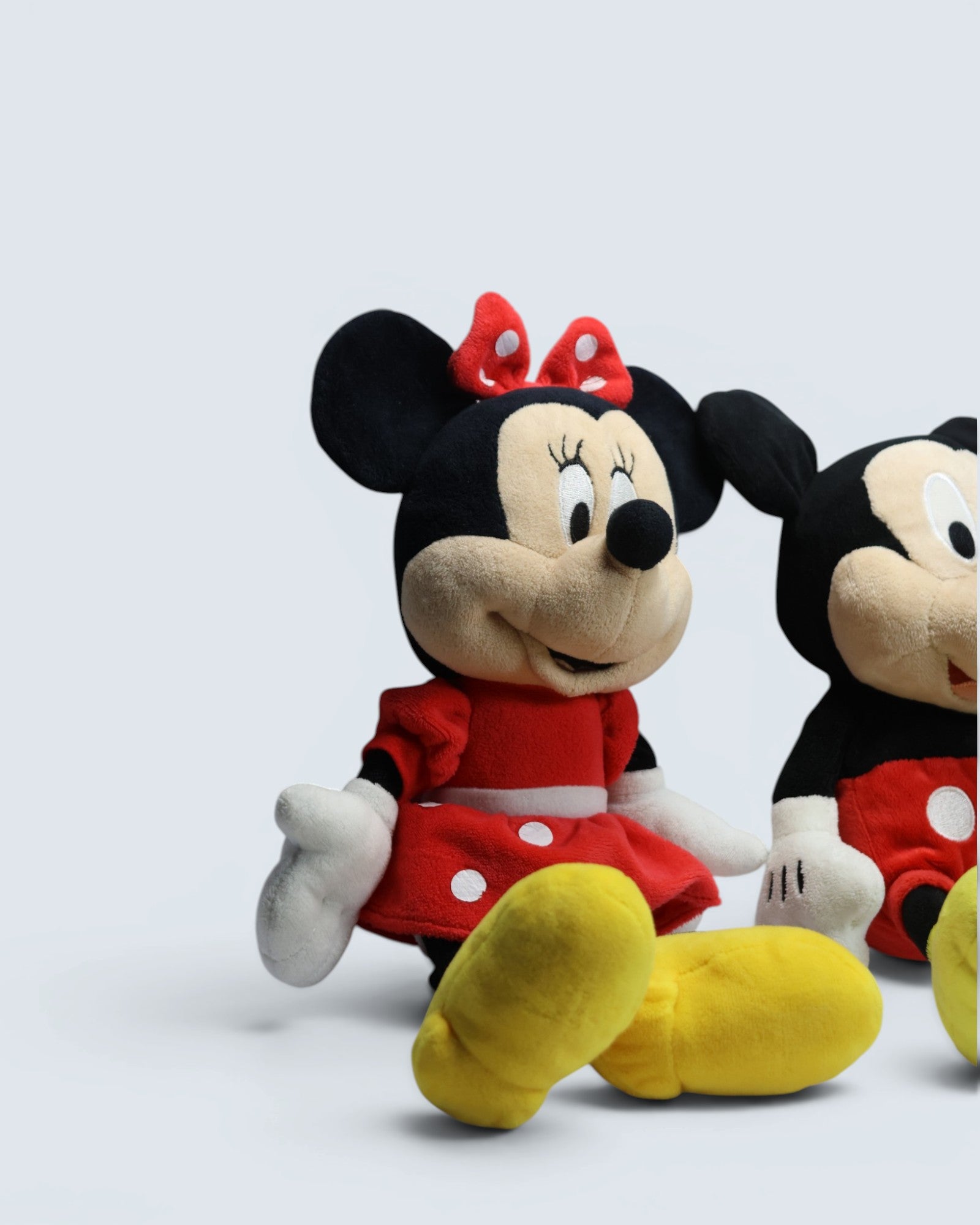 Disney Mickey Mouse & Minnie Mouse Plush Toys 13 inches (2-Piece Set)