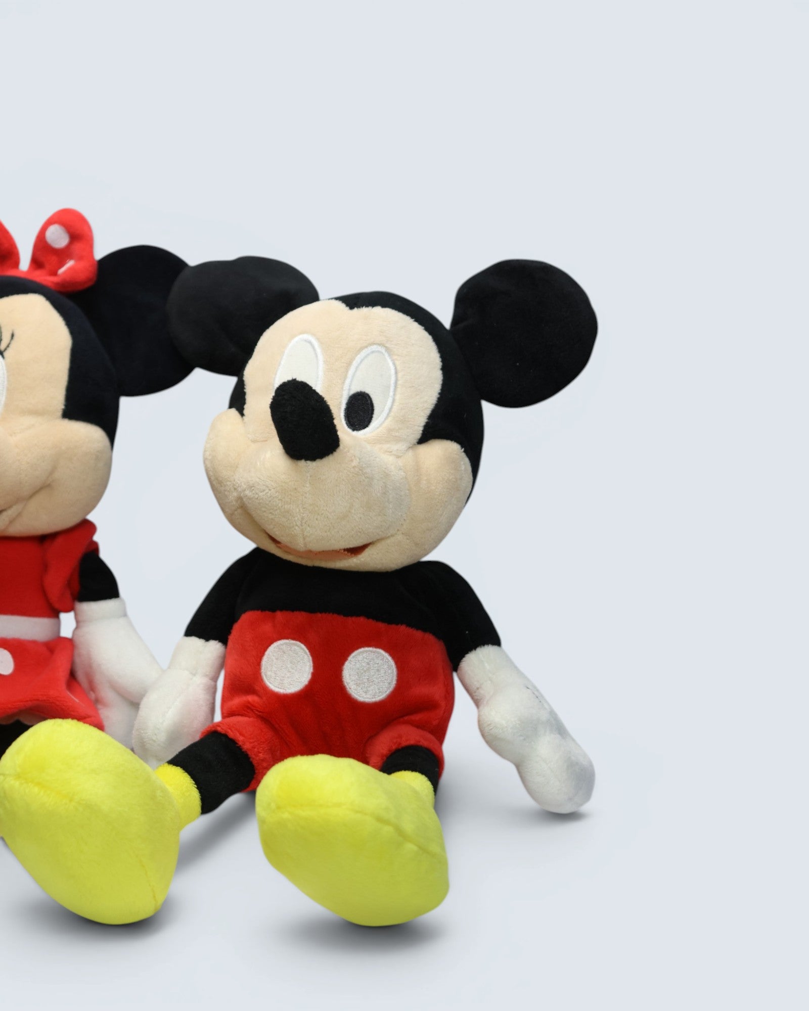 Disney Mickey Mouse & Minnie Mouse Plush Toys 13 inches (2-Piece Set)