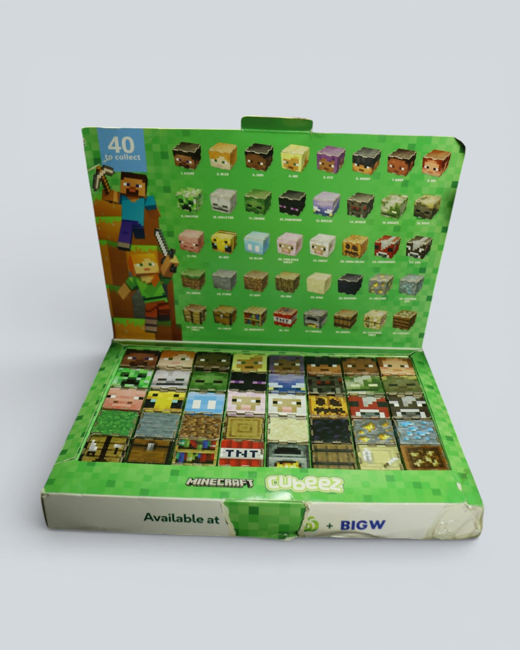 Minecraft Cubeez Collectible Series – Official 40 blocks box