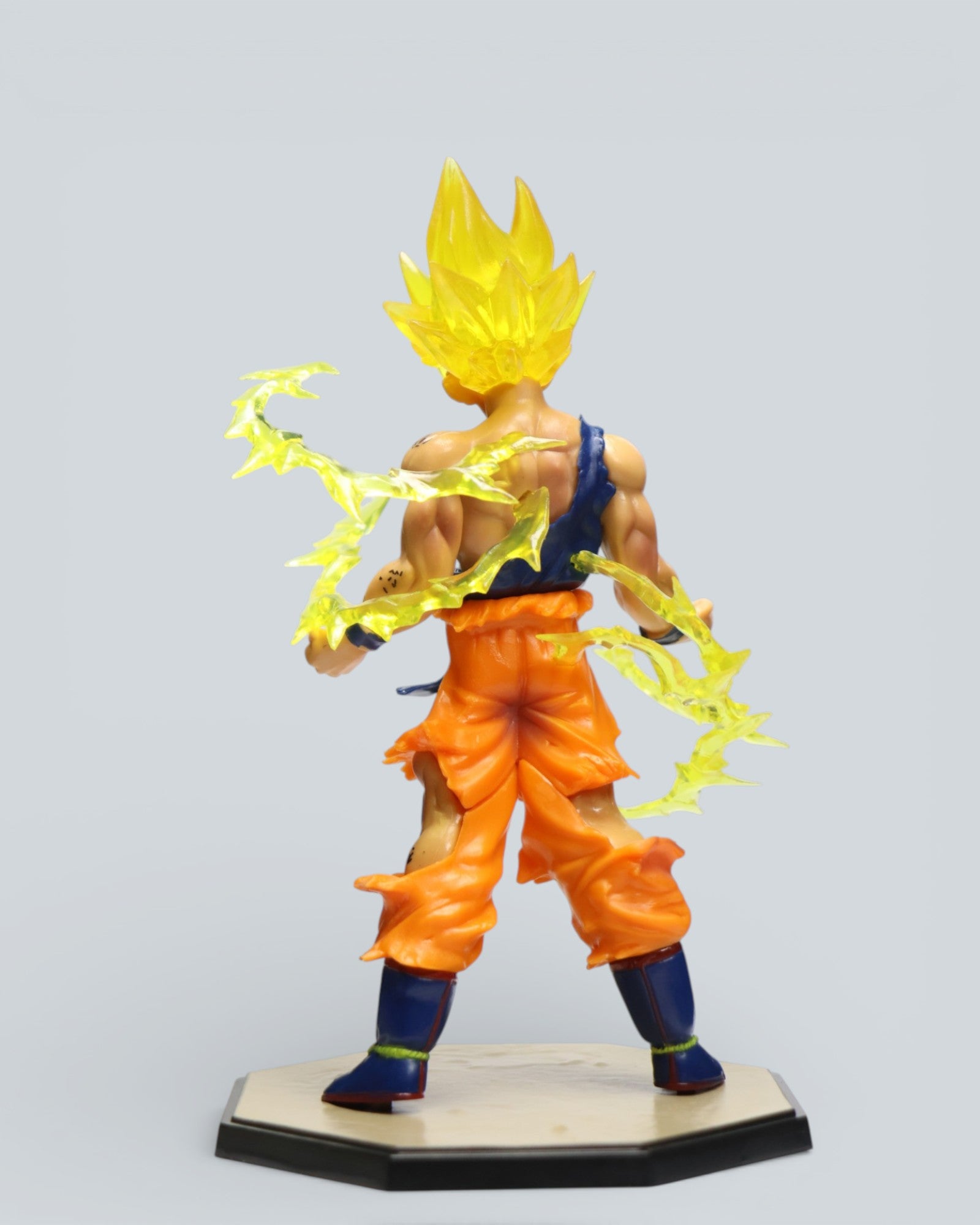 Dragon Ball Z Super Saiyan Goku Action Figure – Battle Damaged Edition with Energy Aura