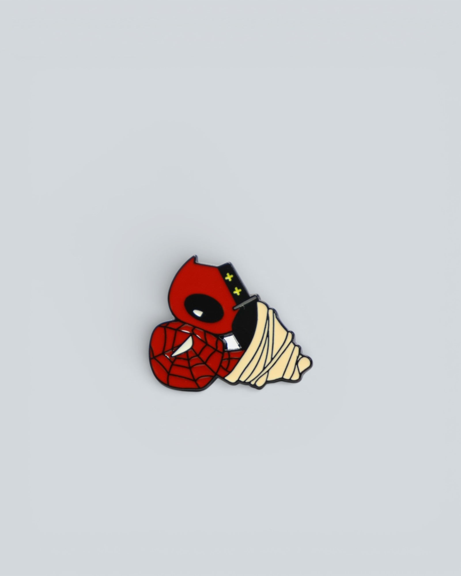 Marvel Deadpool & Spider-Man: "Chibi Hug" Enamel Pin / Brooch