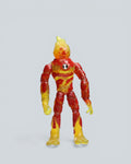 Ben 10: Heatblast – Translucent Action Figure - Small Size
