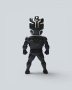 Marvel Black Panther Stylized Rubber Keychain