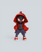 Marvel Miles Morales "Red Hoodie" Keychain – Spider-Verse Urban Edition