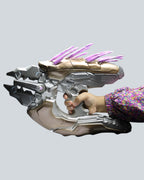 Halo Covenant Needler Blaster Replica – Metallic Gold & Silver Edition