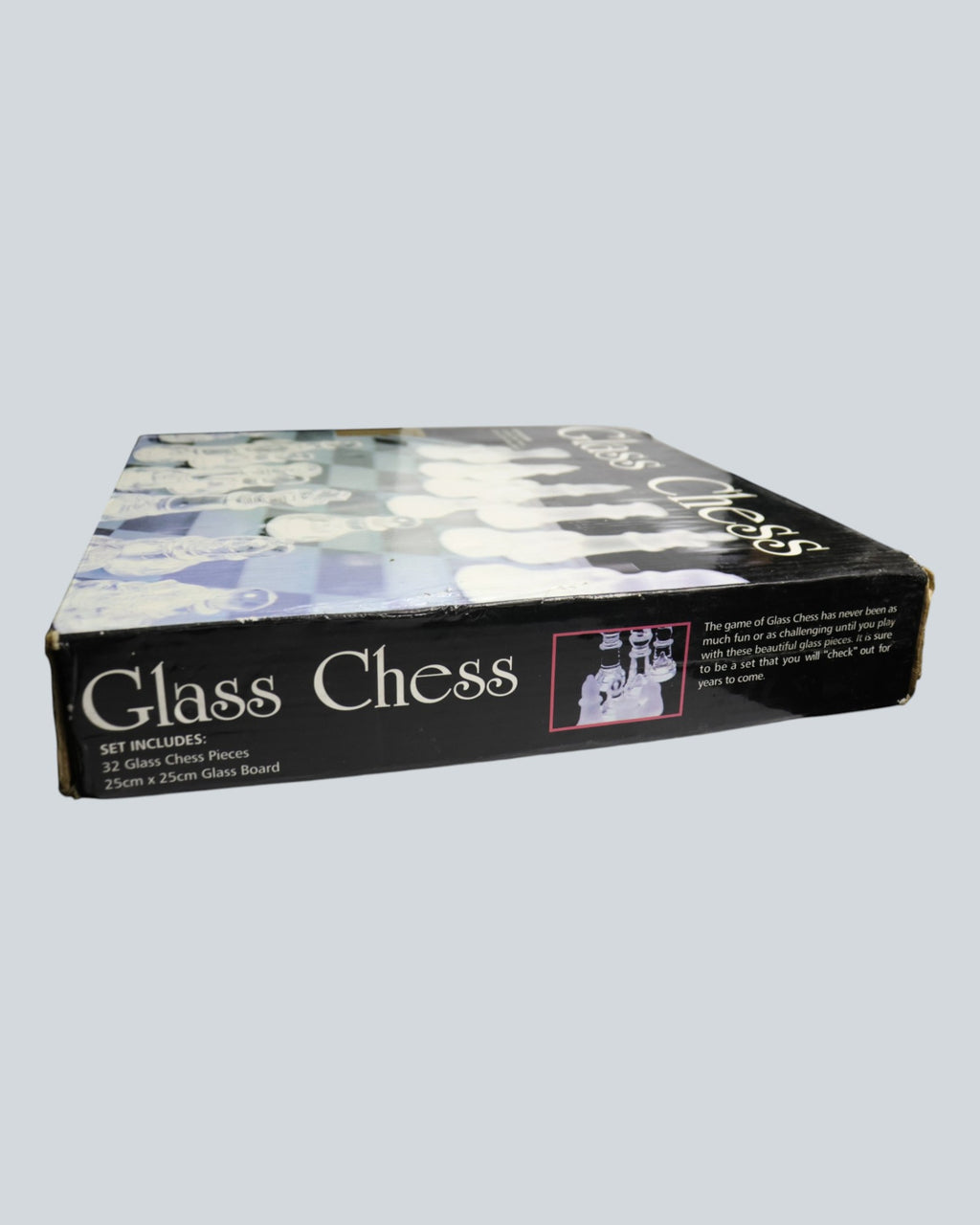 Elegant Crystal Glass Chess Set