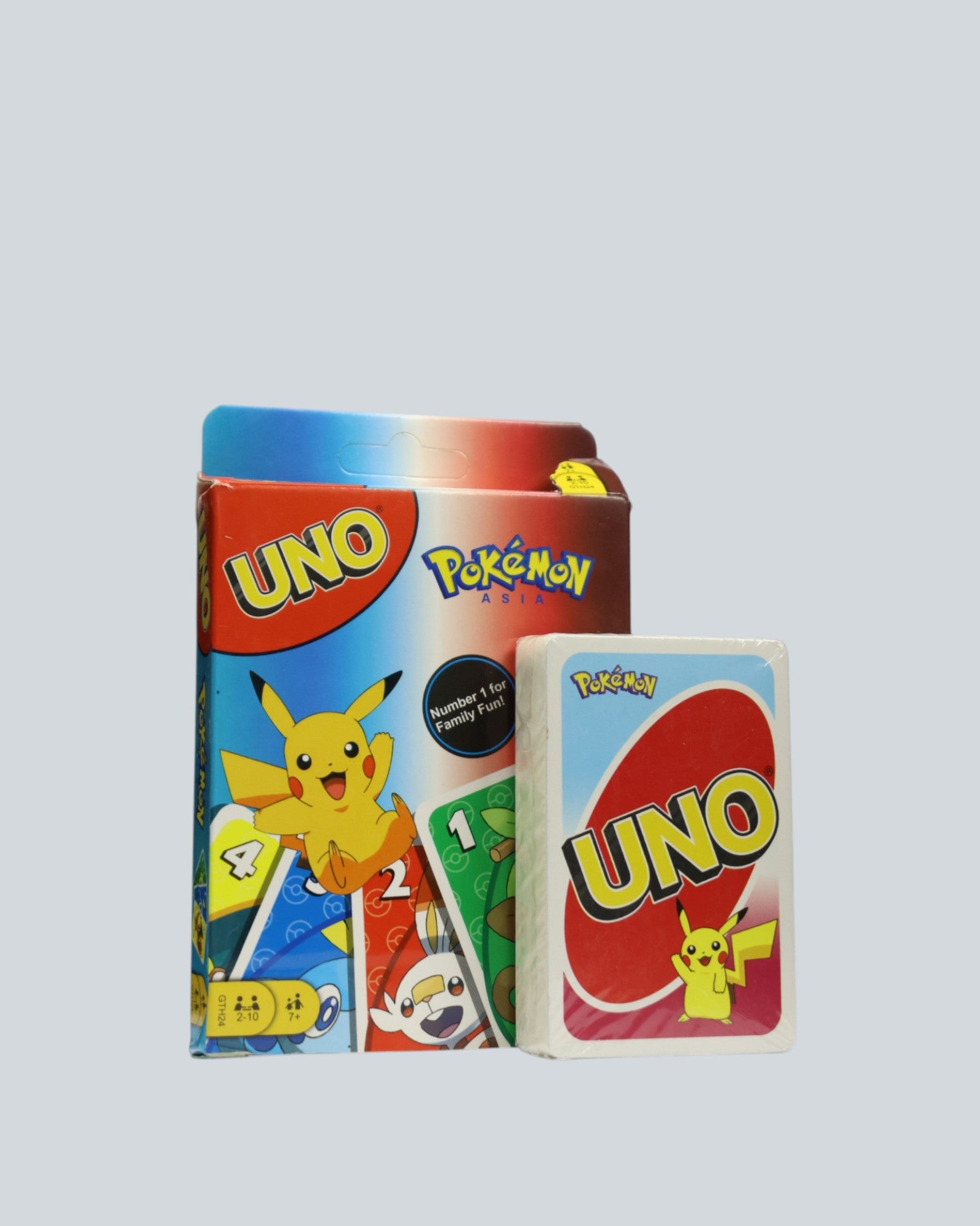 Pokémon UNO Asia Special Edition Card Game – Pikachu & Sword/Shield Series (GTH24) - Brand New
