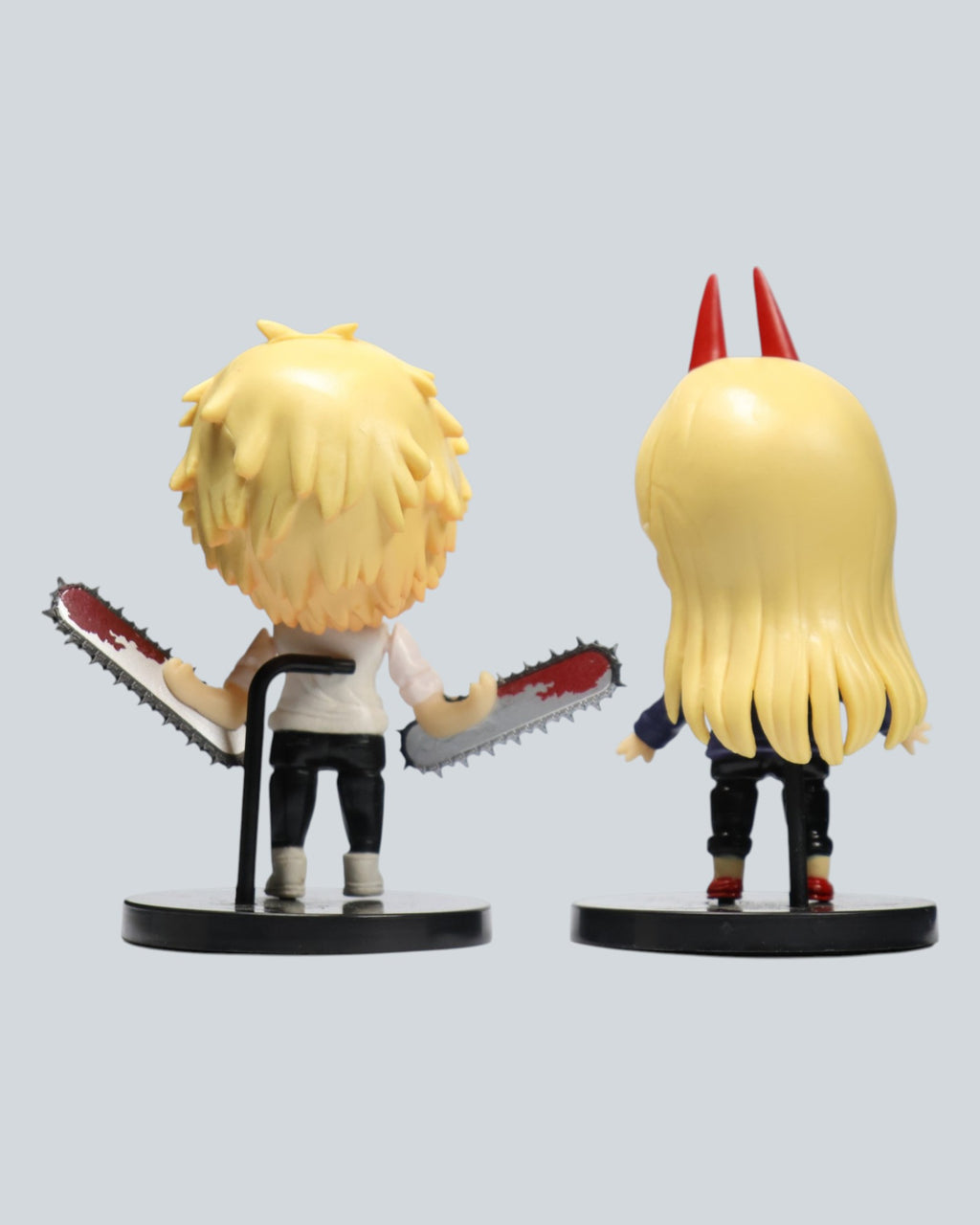 Chainsaw Man Chibi Figure Set – Denji & Power Blood Devil Duo (Premium PVC)
